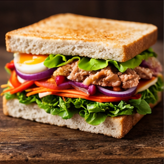 Sándwich Vegetal con Atún